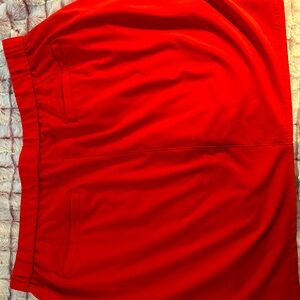 Red skorts. Size 18